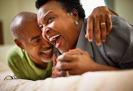 couple laughing