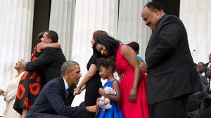 Obama and MLK jr grand daughter