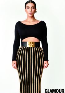 Kim Kardashian Glamour Magazine