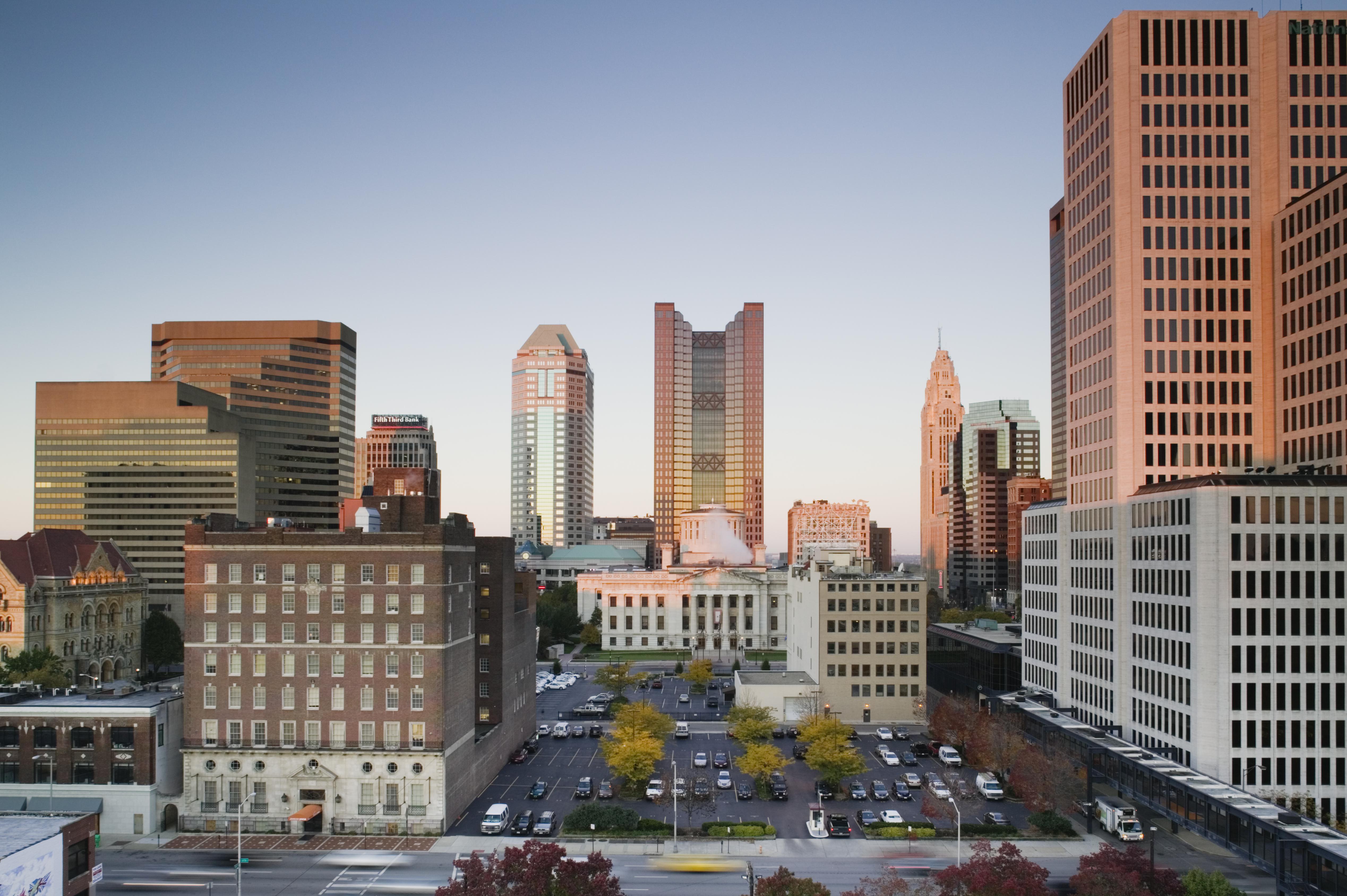 Downtown and Ohio State Capitol