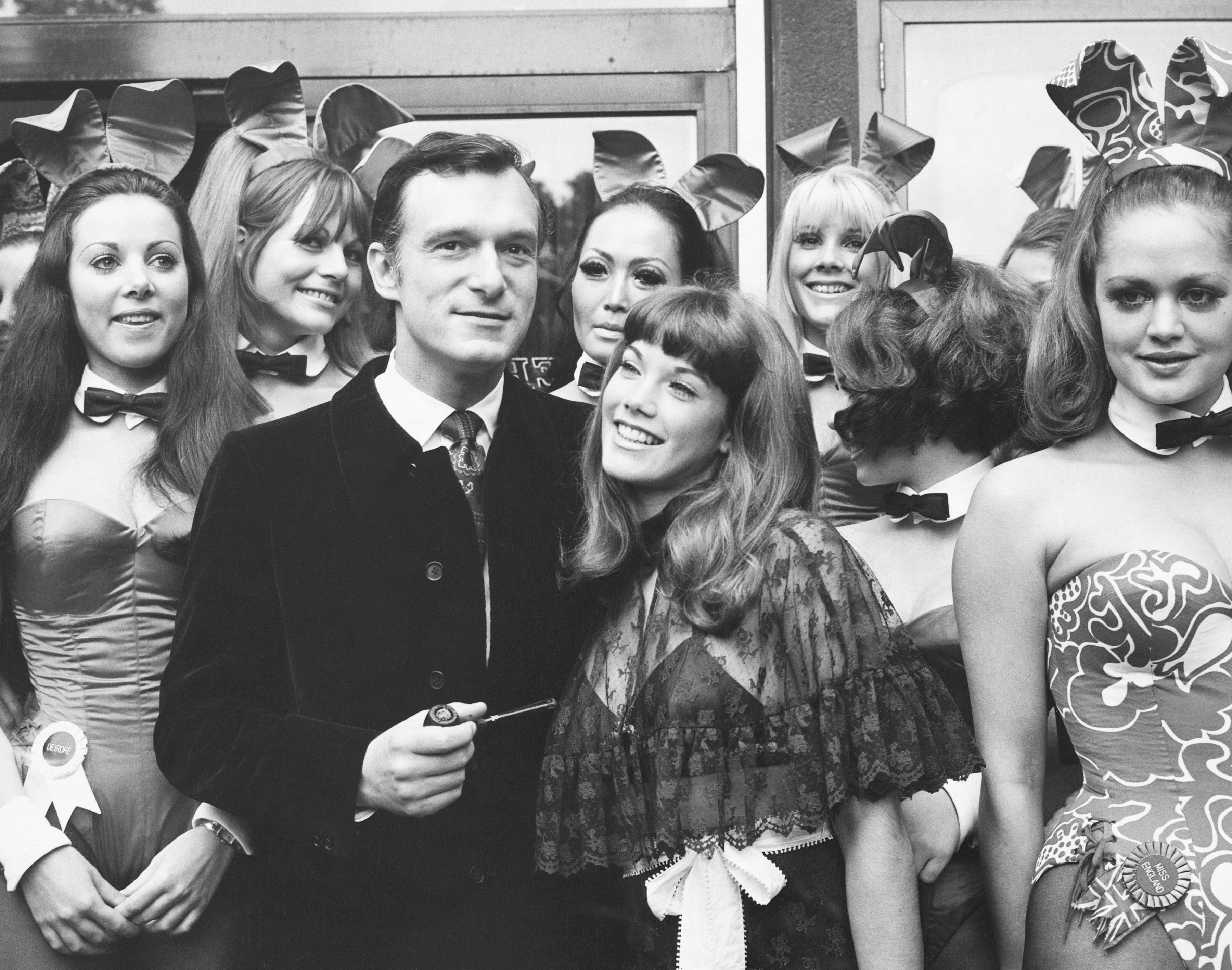 Hugh Hefner and Bunnies