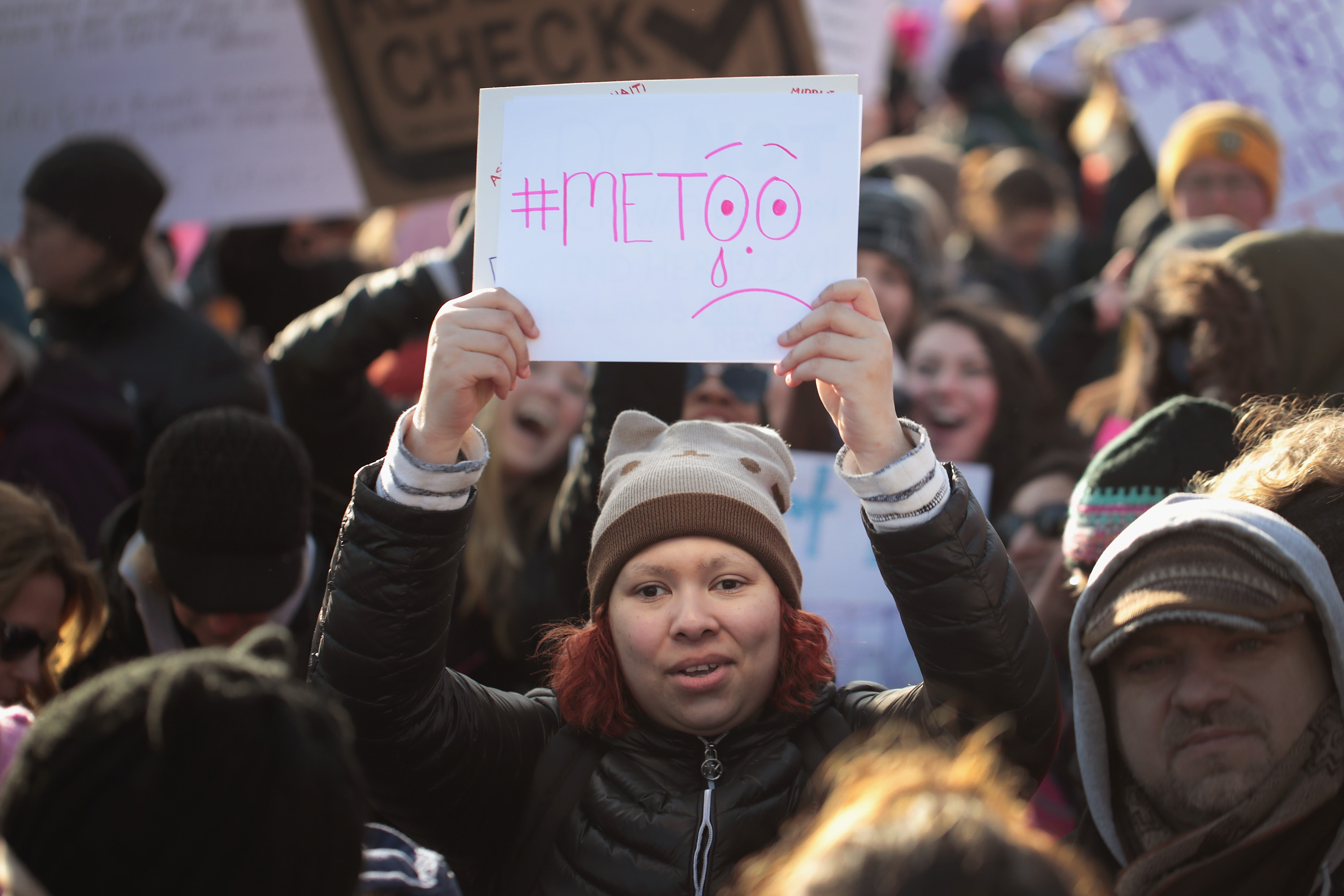 Huge Crowds Rally At Women's Marches Across The U.S.