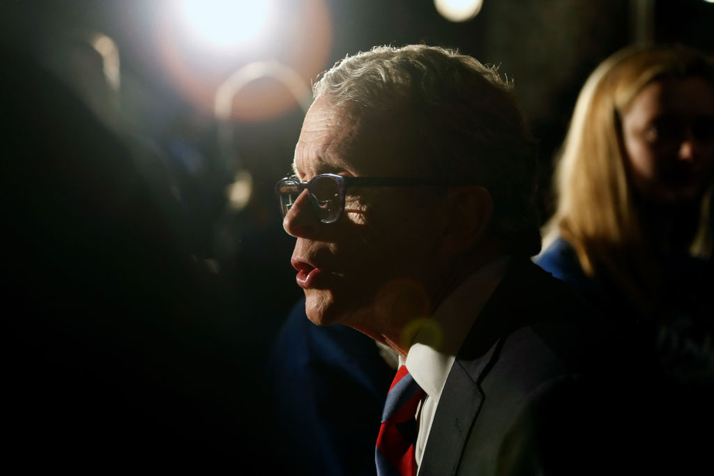 Gov. Kasich Campaigns With Ohio Gubernatorial Candidate Mike DeWine In Columbus