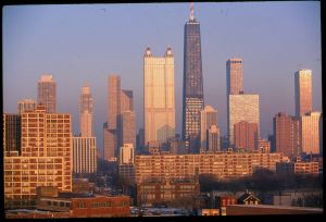 Housing Project and Chicago Skyscrapers