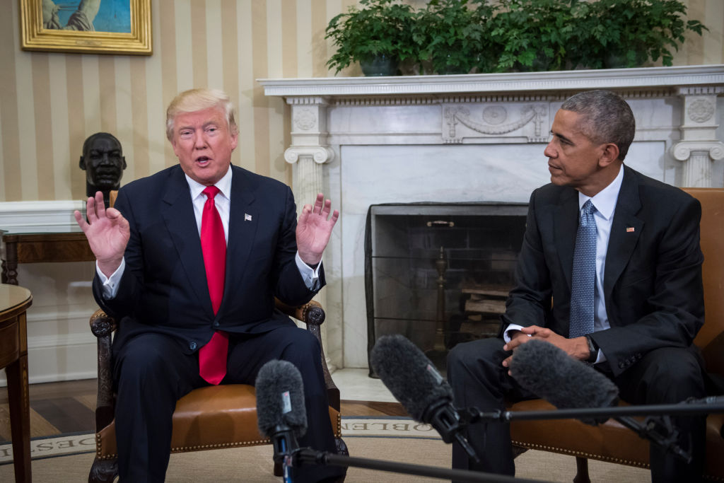 Republican presidential elect Donald Trump meets with