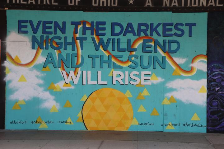 Columbus Protest Art for George Floyd and Black Lives Matter
