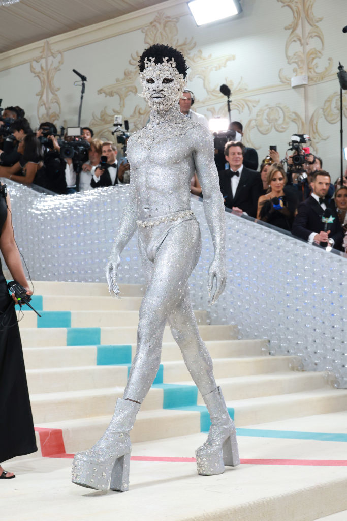 Lil Nas X at The 2023 Met Gala Celebrating "Karl Lagerfeld: A Line Of Beauty"